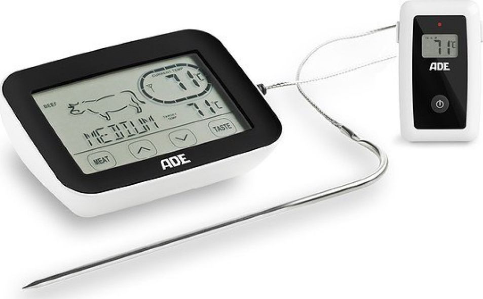 ADE ADE BBQ1408 Bezprzewodowy elektroniczny termometr kuchenny z odbiornikiem do pieczenia / gotowania
