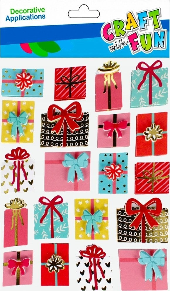Craft with Fun NAKLEJ PREZENTY 3D 20SZT CF B/C 12/288