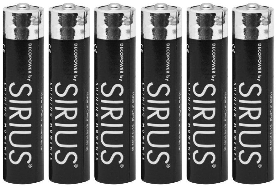 Sirius DecoPower AAA Bateria - 6 szt