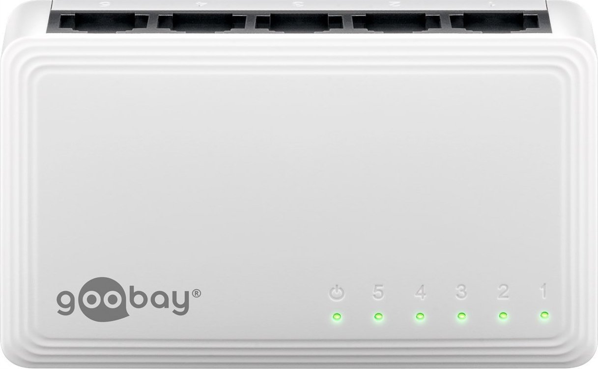 Switch Goobay 5-portowy gigabitowy przełącznik sieci Ethernet