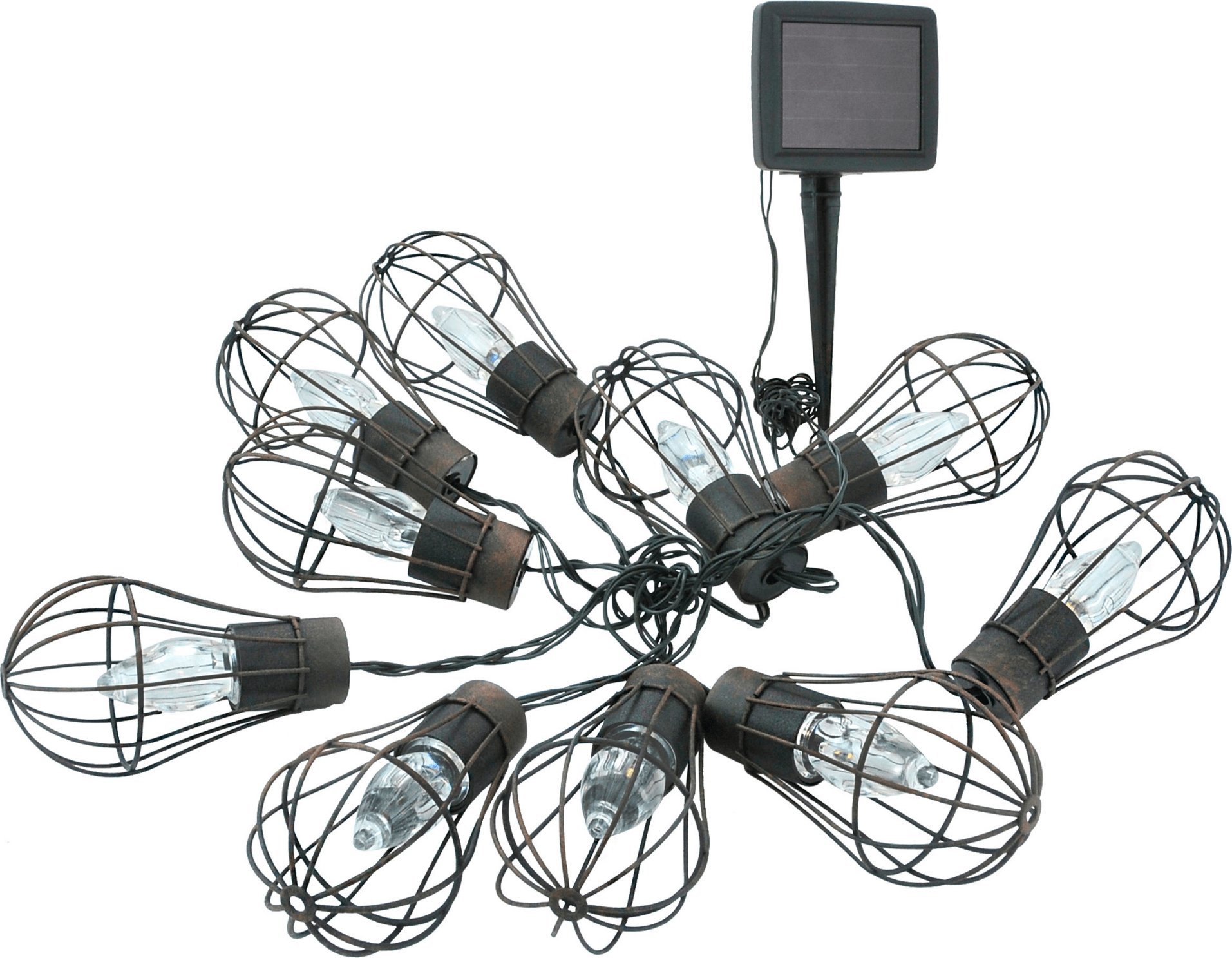 Polux Druciana girlanda do dekorowania ogrodu 10 LED IP44 3,8m ciepła