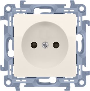 Kontakt-Simon Gniazdo pojedyncze Simon 10 bez uziemienia 16A kremowy (CG1.01/41)