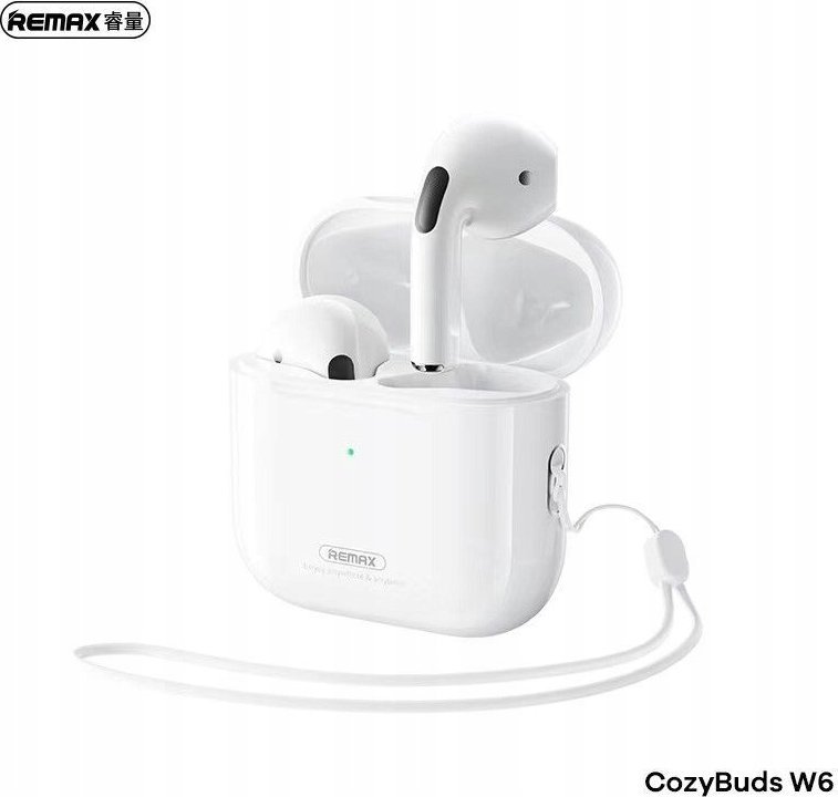 Słuchawki Remax Słuchawki Bluetooth REMAX TWS W6 WHITE BT 5.3