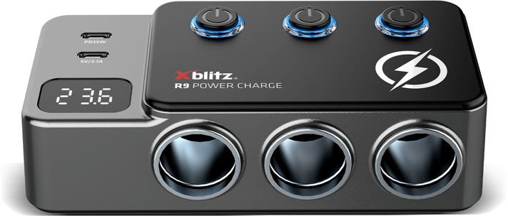Xblitz R9 Power Charge rozdzielacz samochodowy 12/24V