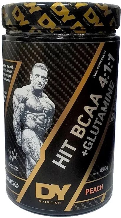 Dorian Yates - HIT BCAA 4:1:1 + Glutamine, Peach, Proszek, 450g