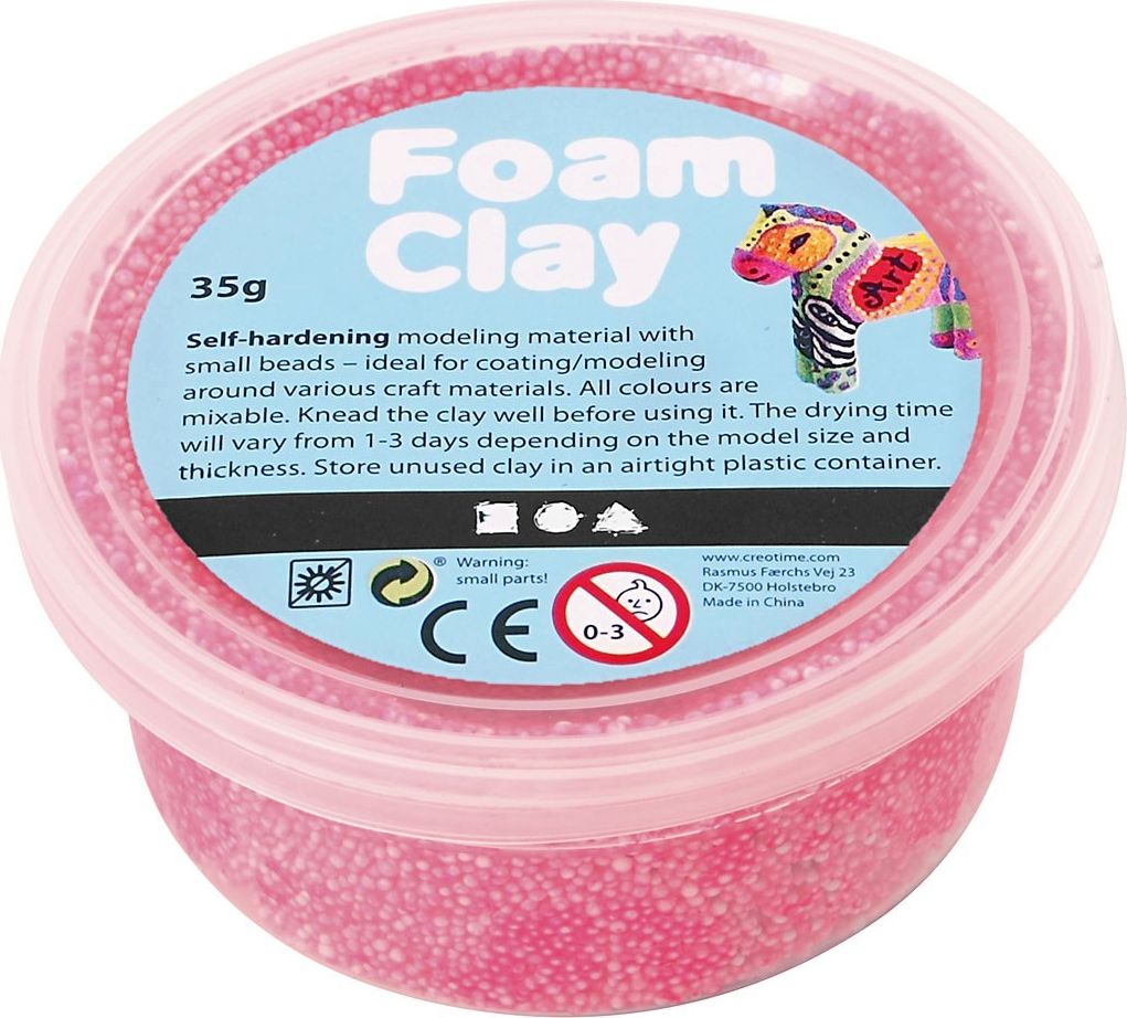 Creativ Company Masa Foam Clay Neonowo Różowa 35 g