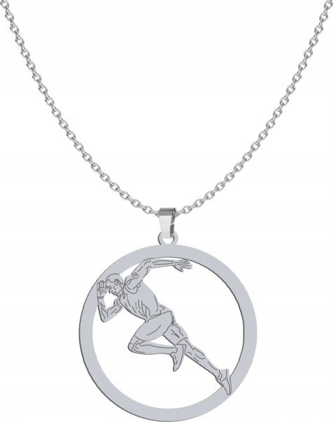 Radziszewska Jewellery Srebrny Naszyjnik Sprint Bieg GRAWER GRATIS