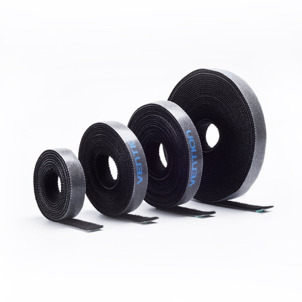 Organizer Vention Opaska rzepowa organizer kabli 5m czarna