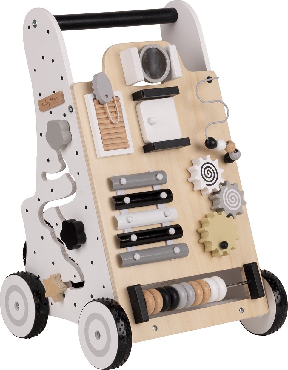 KiddyMoon Chodzik WK-001 czarno-biały 26,7x28x48 Zabawka edukacyjna