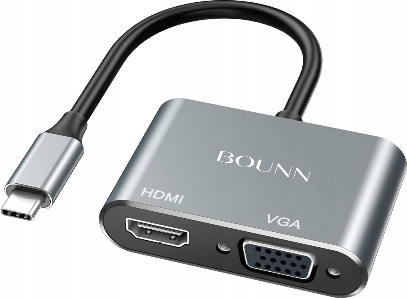 Stacja/replikator Bounn Adapter TYPE C/HDMI 4k 30hz+VGA