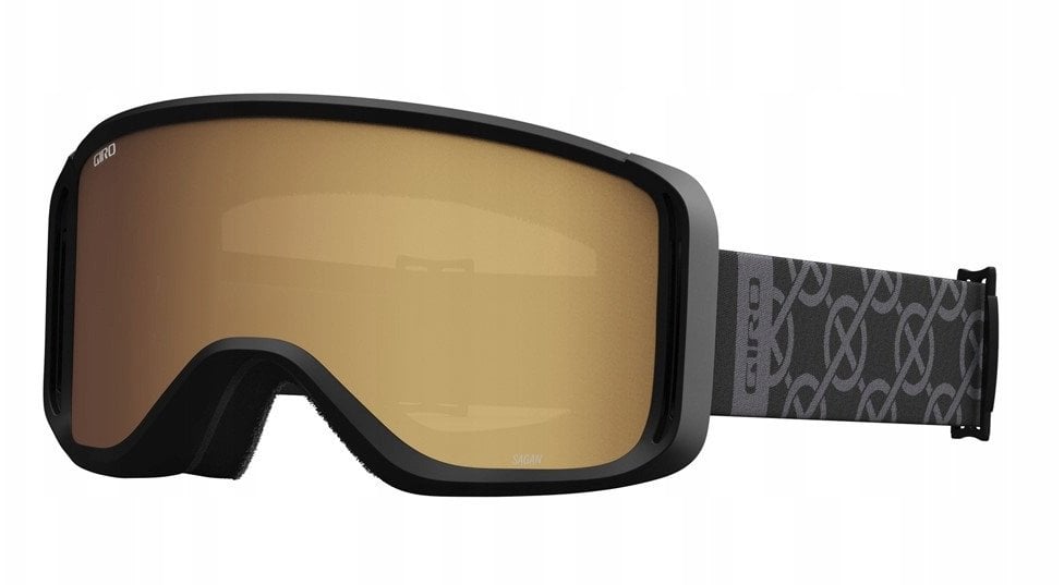 Gogle zimowe GIRO SAGEN BLACK MONGRAM (szyba AMBER GOLD 19-42% S2) (NEW 2024/2025)