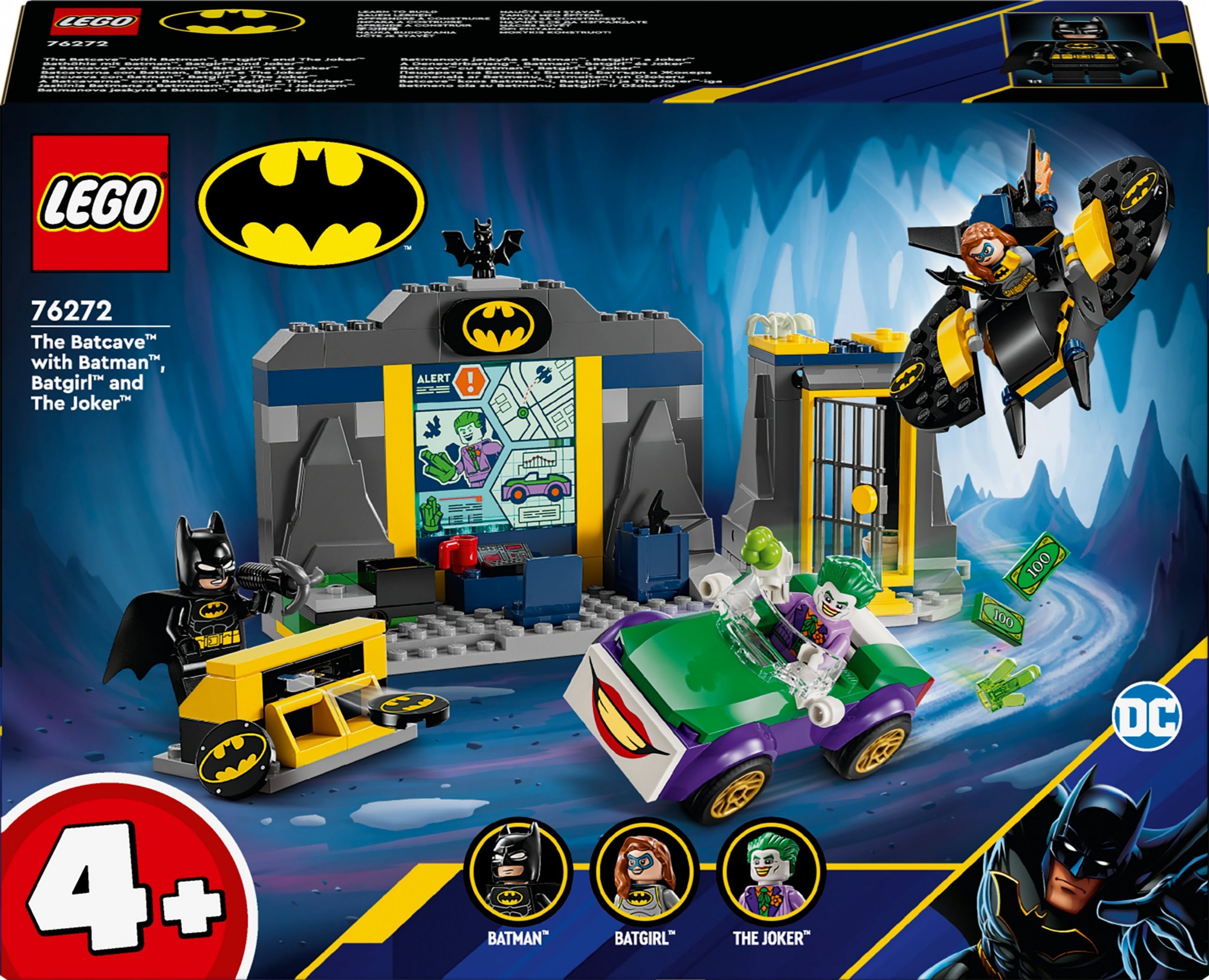 LEGO DC Batman Jaskinia Batmana z Batmanem™, Batgirl™ i Jokerem™ (76272)