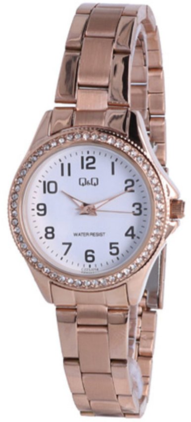 Biżuteryjny zegarek damski Q&Q C223-014 .