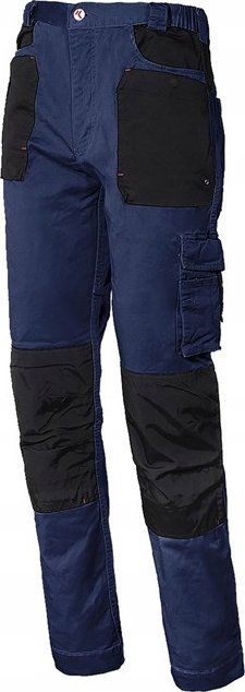 INDUSTRIAL STARTER IS-8730B - Spodnie robocze STRETCH w pudełku - niebieska M
