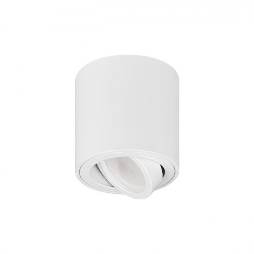 Provero Corto Oprawa natynkowa GU10 okrągła aluminiowa biała