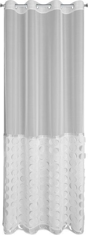 Eurofirany Firana na przelotkach wycinana laserowo DEBORA 140X250 biała