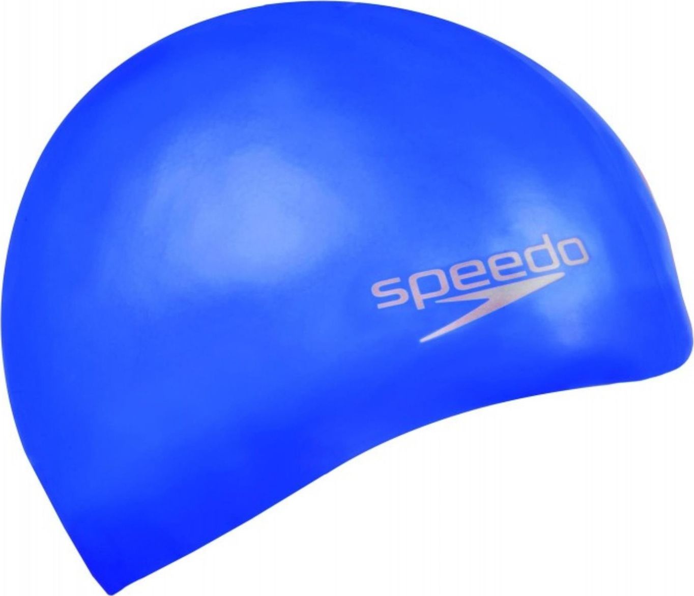 Speedo Czepek Płlywacki 8-709842610 Plain Moulded Silicone Cap Blue Niebieski