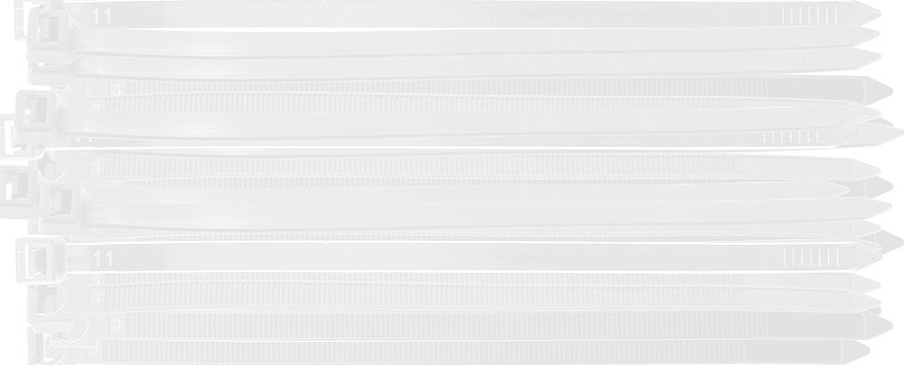 Neo Opaski zaciskowe EXTREME 7.6 × 200 mm, białe, 50 szt.