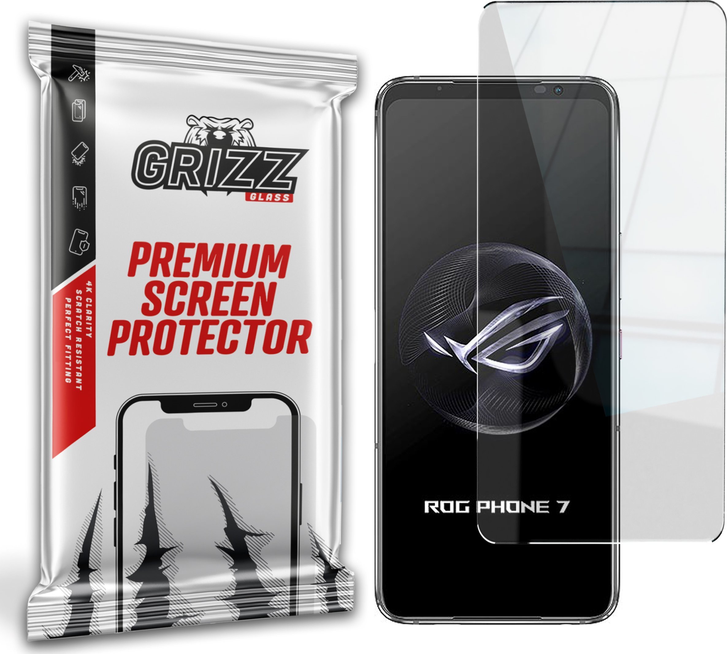 GrizzGlass Szkło hybrydowe GrizzGlass HybridGlass Asus ROG Phone 7 Ultimate
