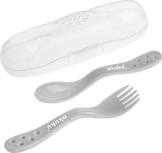 Akuku A0073 SZTUĆCE W ETUI SZARE