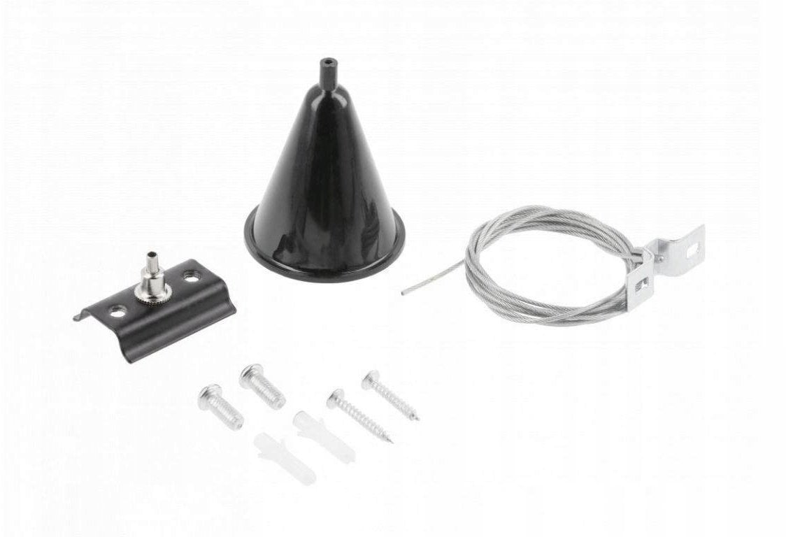 GTV Szynoprzewód Jednofazowy zestaw do zawieszania czarny XLT-1FAC79-10