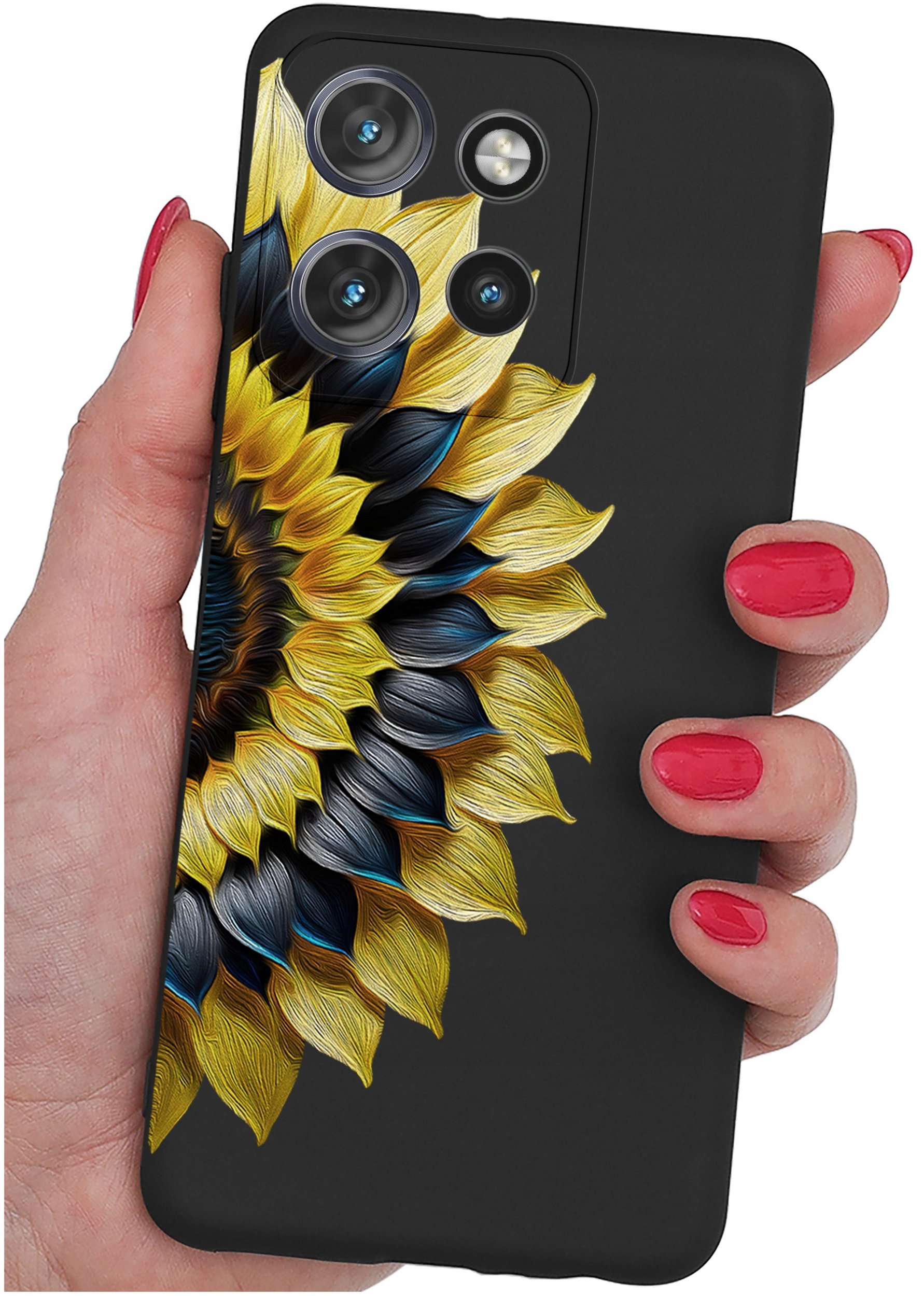 Etui do Motorola Moto EDGE 50 Neo WZORY |SILIKONOWE MATT CASE + SZKŁO 9H