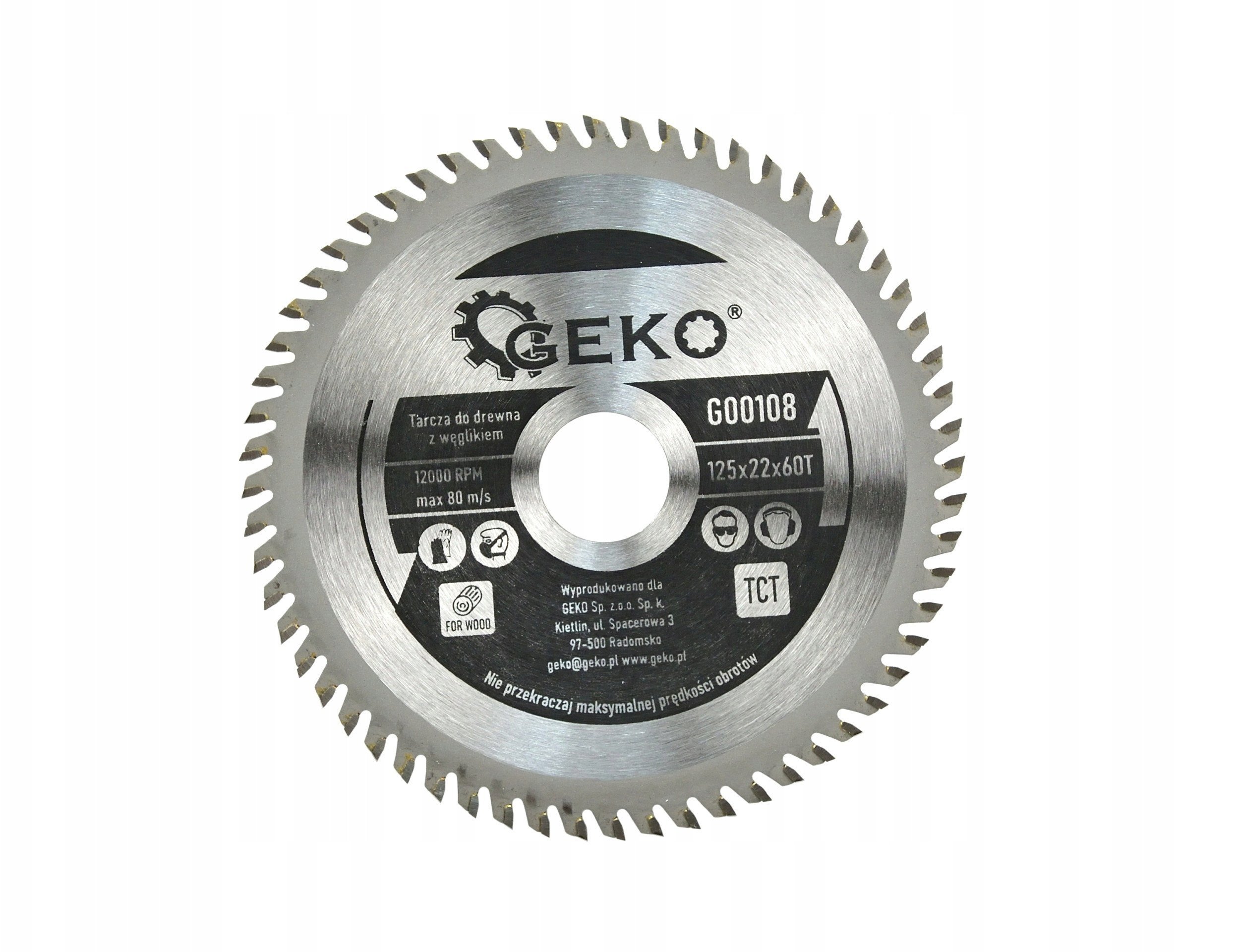 Tarcza do drewna 125x22x60T (200)