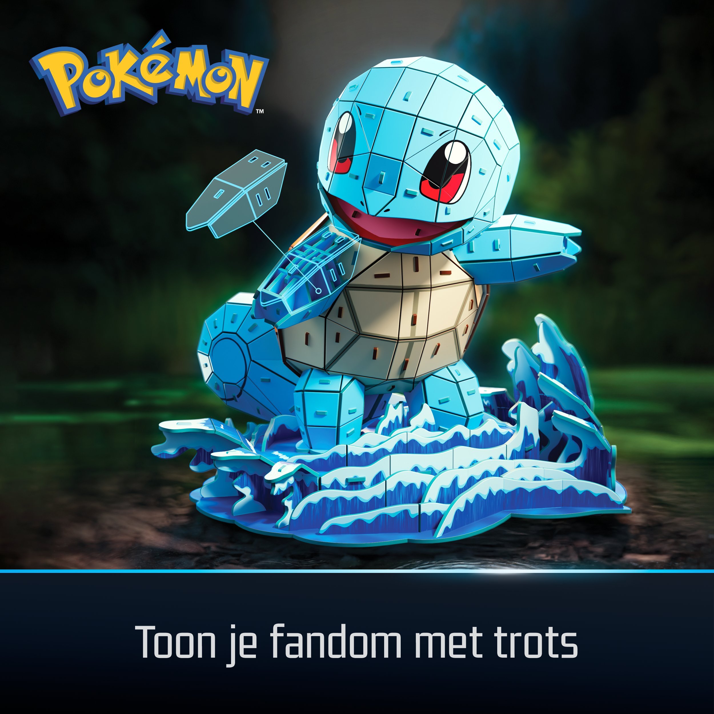 4D Puzzles Pokemon 30 cm - Squirtle