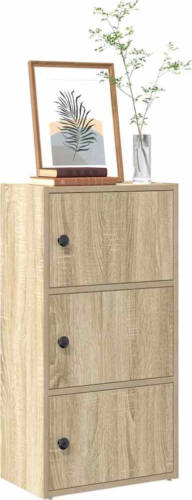 vidaXL Regał na książki, dąb sonoma, 40x24x77 cm