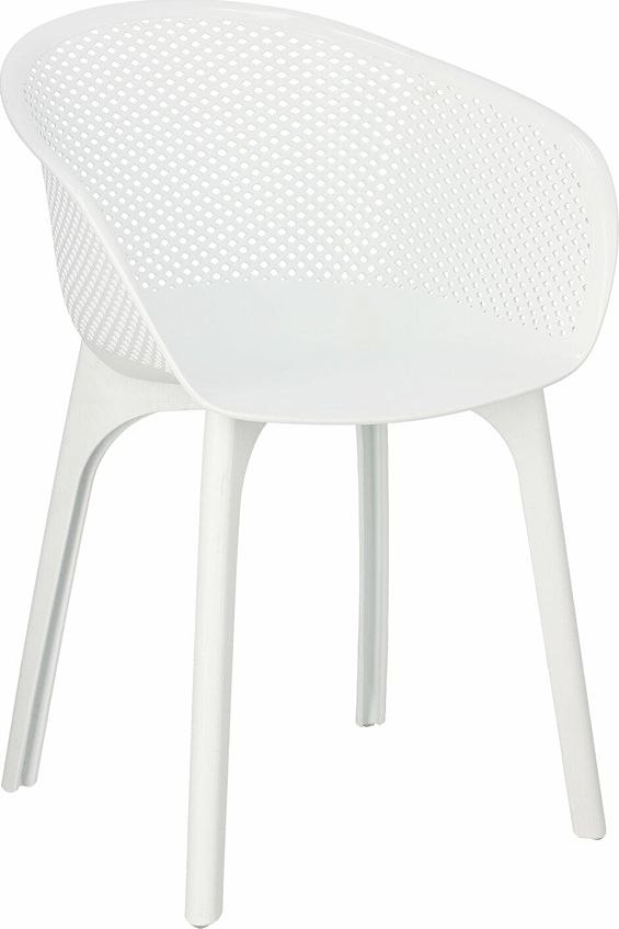 Elior Ażurowe krzesło białe - Bliss