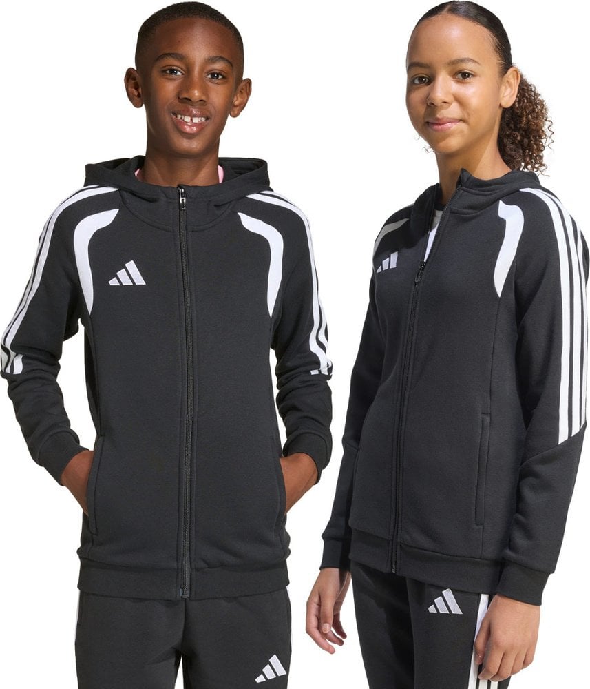 Bluza dla dzieci adidas Tiro 26 League Sweat Full Zip Hoodie czarna KF3324 164cm
