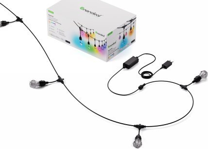 Nanoleaf Nanoleaf Essentials Smart Multicolour Outdoor String Light Starter Kit - wielokolorowe lampki zewnętrzne 30 m, 55 Lm/żarówka, 27 W 2700 K-650
