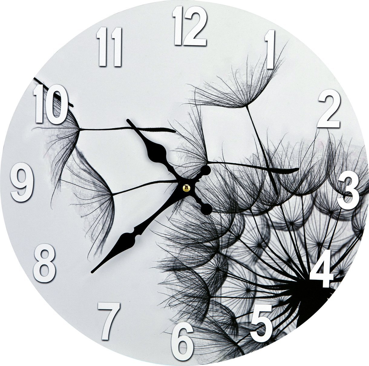 Art-Pol Zegar ścienny 34 cm z motywem dmuchawców