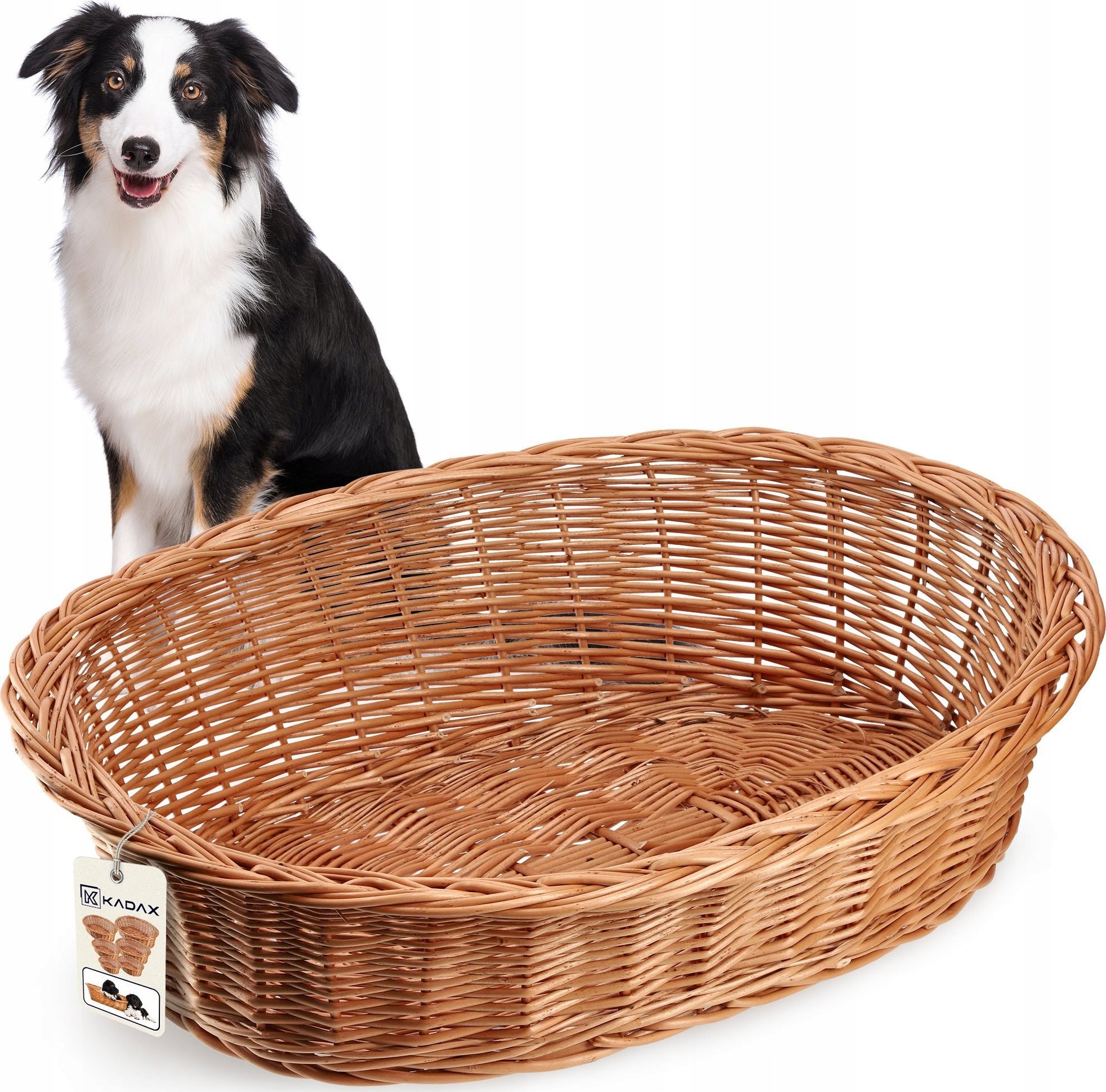 Kadax KADAX Legowisko Dla Psa Wiklinowe 85cm Duże L