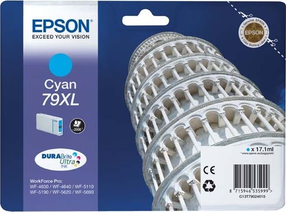 Tusz Epson Epson Tusz WF5620 T7902 XL Cyan 17,1ml