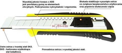 Consorte NOZ-1L-TOP - nożyk z 1 ostrzem w magazynku, szerokość