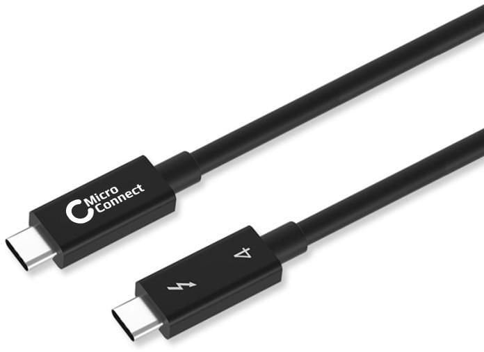 Kabel USB MicroConnect Thunderbolt - USB-C 0.5 m Czarny (TB4005)