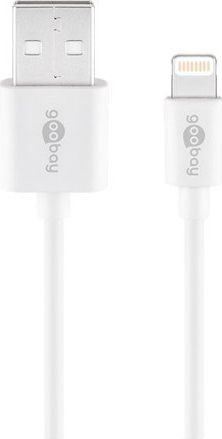Kabel USB Goobay USB-A - Lightning 1 m Biały (54600)