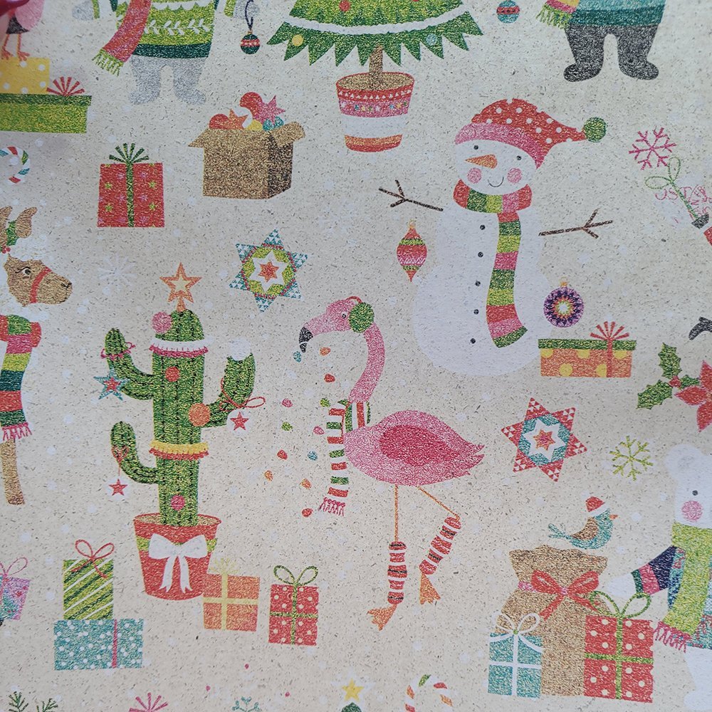 Fastima Papier świąteczny do pakowania kolorowy 70cmx1,5m 15m63