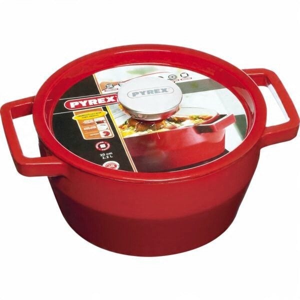 Pot 2.2L PYREX round cast iron/O20cm/red 3426470022750