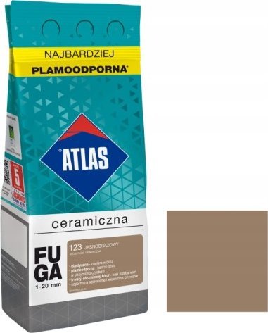 ATLAS Fuga ceramiczna 1-20 mm 123 jasnobrązowy 5 kg