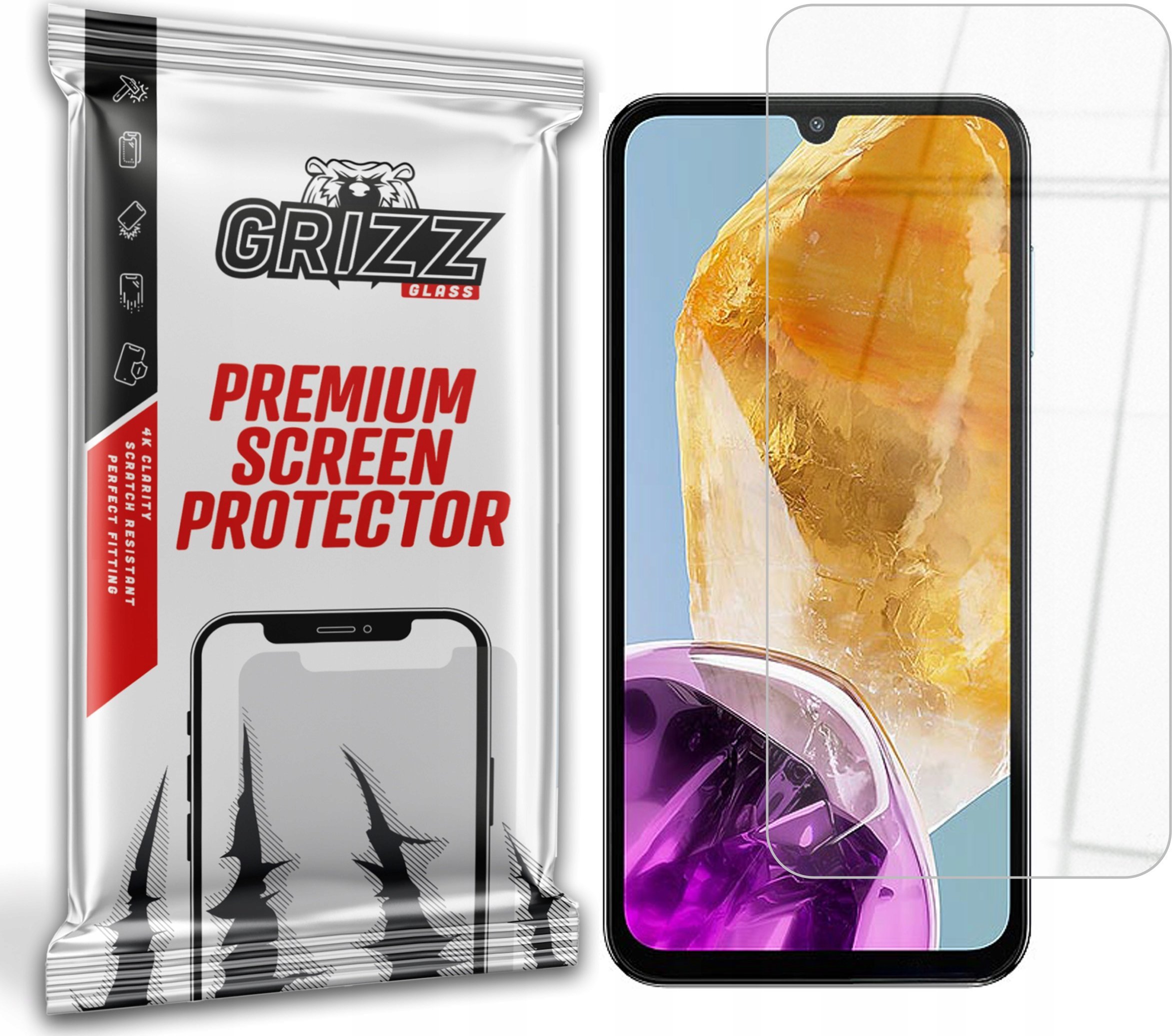 GrizzGlass Szkło hybrydowe GrizzGlass HybridGlass do Samsung Galaxy M15