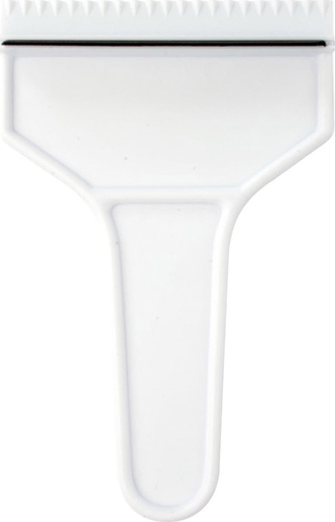 Drapak do szyb z LED biała, plastikowy, z gumką ściągaczem