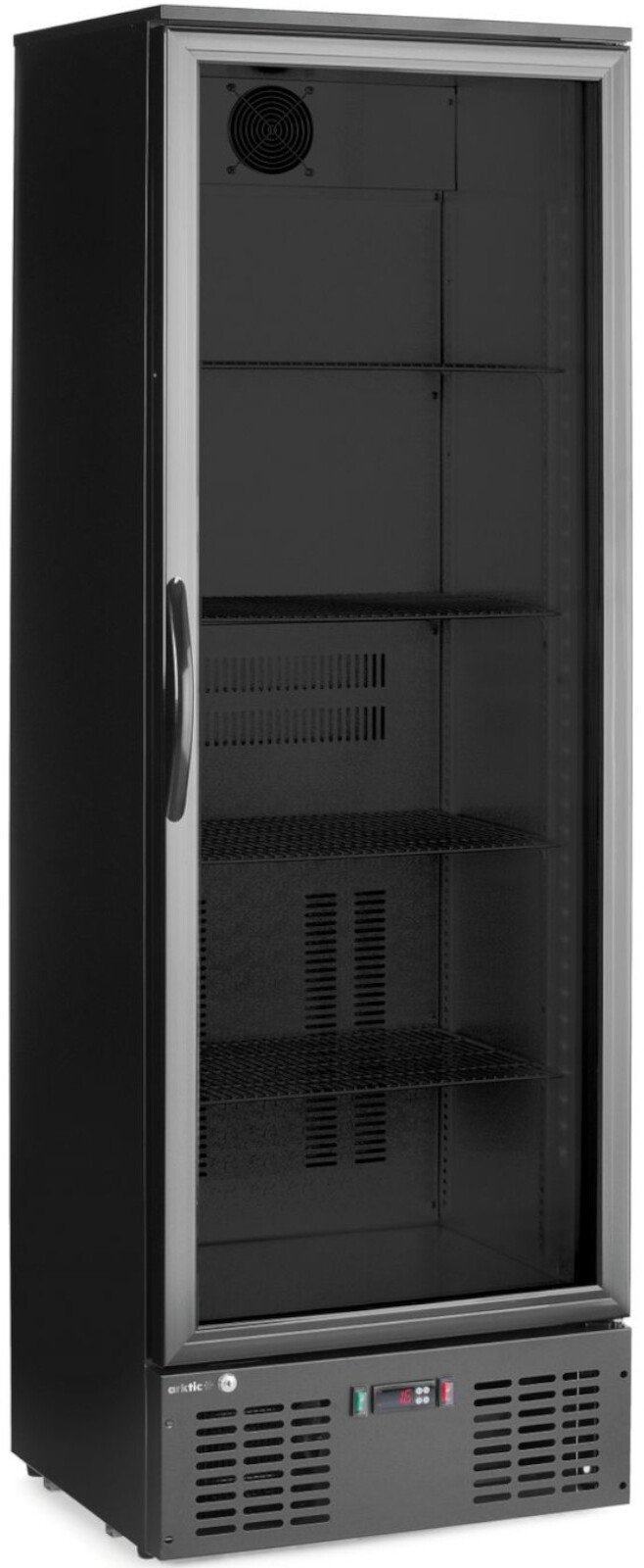 Lodówka chłodziarka barowa 1-drzwiowa 4 półki LED 243 l 195 W Lodówka chłodziarka barowa 1-drzwiowa 4 półki LED 243 l 195 W