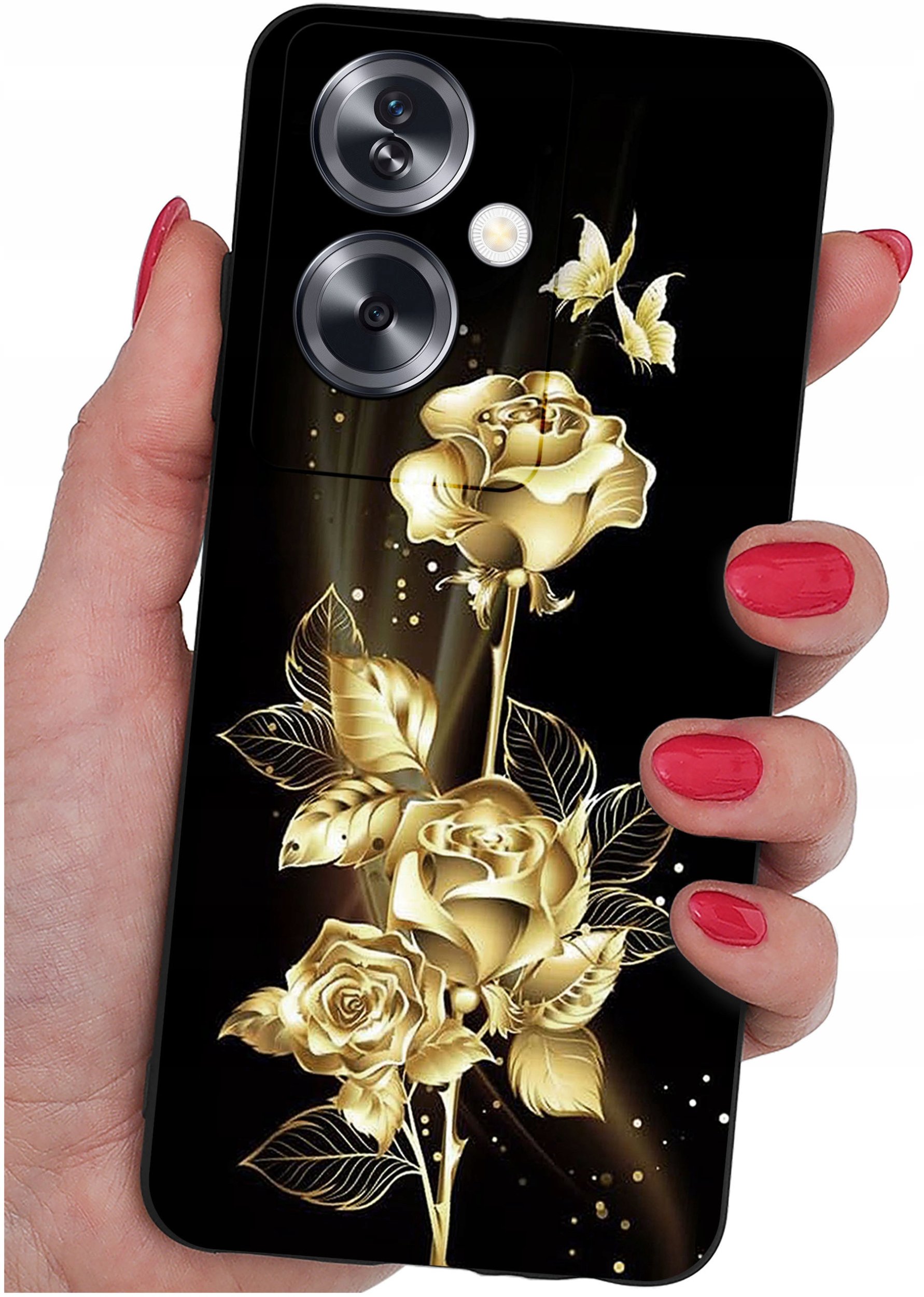 ETUI do Oppo A79 5G WZORY |SILIKONOWE MATT CASE + SZKŁO ochronne 9H