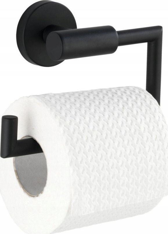 Wenko Uchwyt na papier toaletowy BOSIO czarny, WENKO