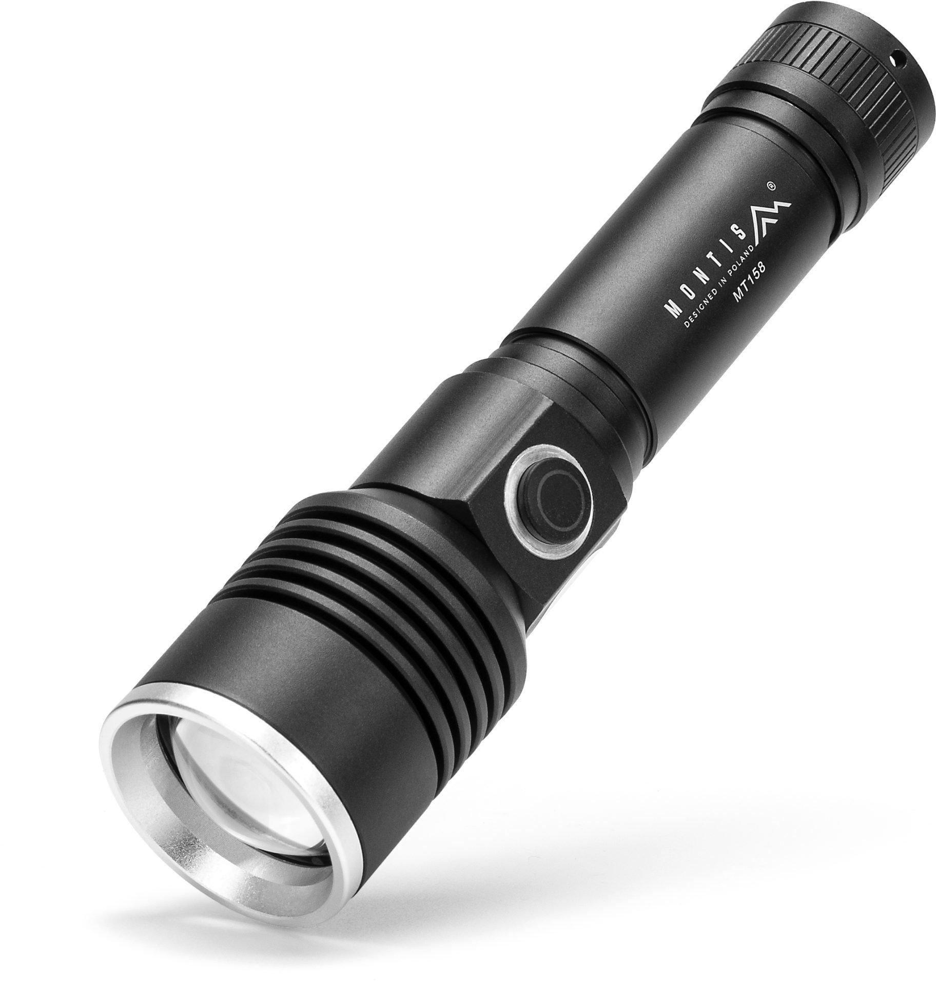 MONTIS TAKTYCZNA RĘCZNA LATARKA AKUMULATOROWA LED ZOOM. MT158