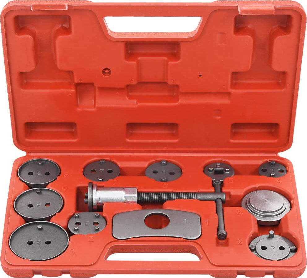 vidaXL 13-częściowy zestaw do wyciskania tłoczków hamulcowych (210581)