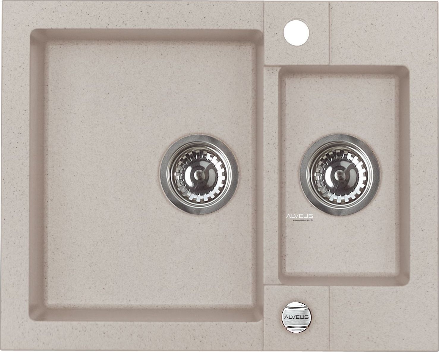 Zlewozmywak Alveus Rock 80 granitowy piasek (terra)