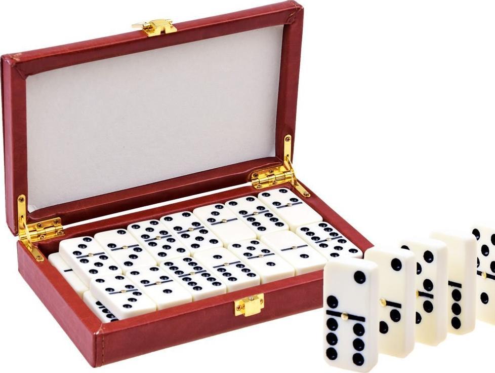 Jokomisiada Gra logiczna DOMINO w eleganckie pudełko GR0335